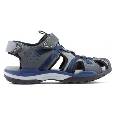 GEOX BOREALIS PR DBK SANDALS  GREY_NAVY