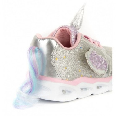 EENHOORN SNEAKERS MET LICHT 29405  PLATA