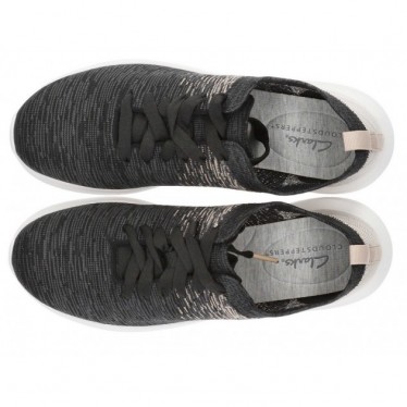 CLARKS NOVA GLINT SNEAKERS  BLACK