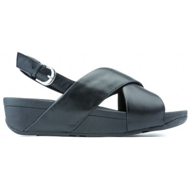 SANDALEN FITFLOP LULU CROSS ACHTERBAND K03  BLACK