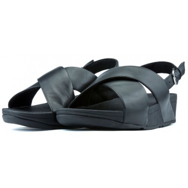 SANDALEN FITFLOP LULU CROSS ACHTERBAND K03  BLACK