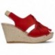 BRUINE ESPADRILLEN APHRODIETRANDEN  ROJO