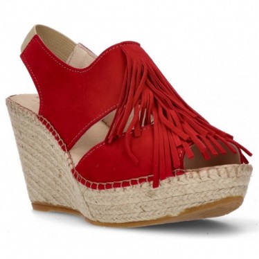 BRUINE ESPADRILLEN APHRODIETRANDEN  ROJO