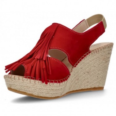 BRUINE ESPADRILLEN APHRODIETRANDEN  ROJO