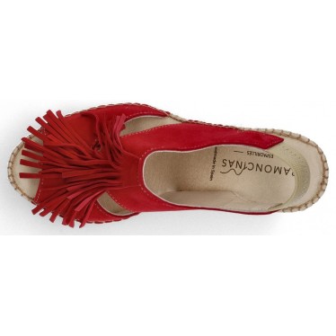 BRUINE ESPADRILLEN APHRODIETRANDEN  ROJO