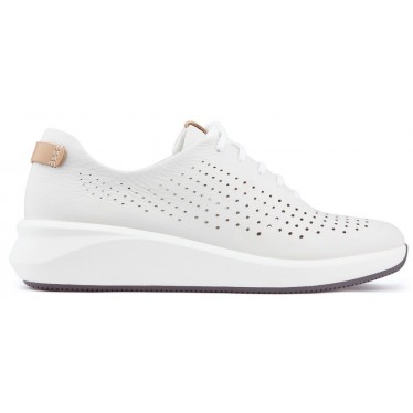 CLARKS UN RIO TIE schoenen  WHITE_LEATHER