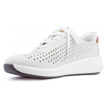 CLARKS UN RIO TIE schoenen  WHITE_LEATHER