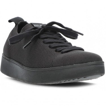 FITFLOP RALLY MULTI-GEBREIDE SNEAKERS  BLACK