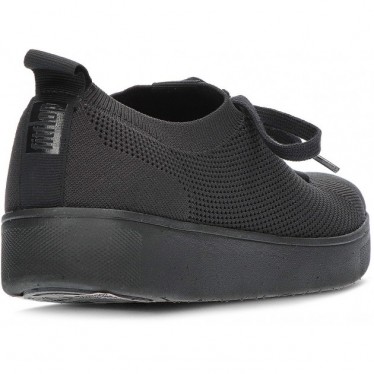 FITFLOP RALLY MULTI-GEBREIDE SNEAKERS  BLACK