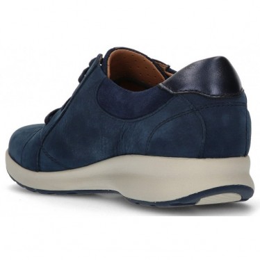 CLARKS UN ADORN LACE SNEAKERS  NAVY