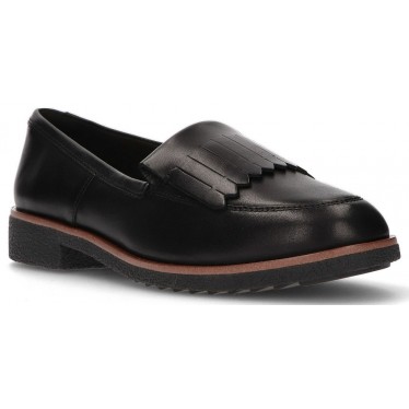 CLARKS GRIFFIN KILT LOAFERS  BLACK