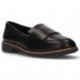 CLARKS GRIFFIN KILT LOAFERS  BLACK