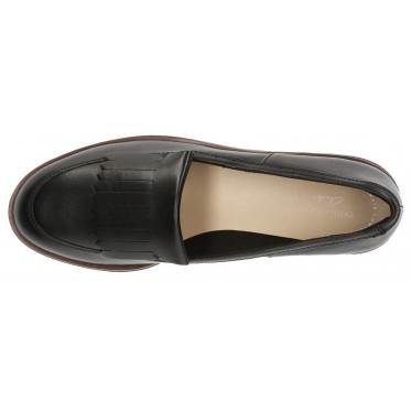 CLARKS GRIFFIN KILT LOAFERS  BLACK