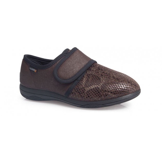 EXTRA COMFORTABELE CALZAMEDI SLIPPERS VOOR DAMES W 3070 MARRON EXTRA COMFORTABELE CALZAMEDI SLIPPERS VOOR DAMES W 3070 MARRON