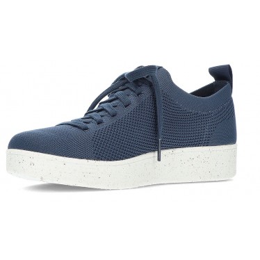 FITFLOP RALLY MULTI-GEBREIDE SNEAKERS  NAVY