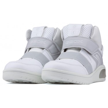 Booties Lights GEOX JR XLED BOY  WHITE