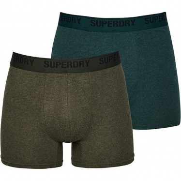 SUPERDRY BOXER M3110339 DUBBELE PACK  OLIVE