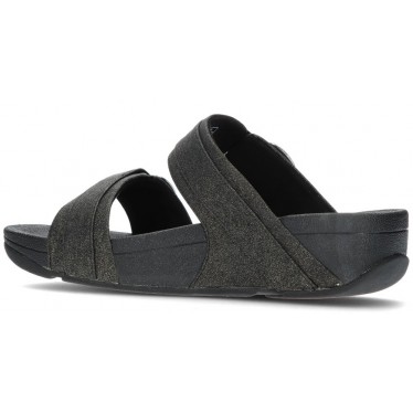 SANDALEN FITFLOP LULU VERSTELBARE SLIDES  BLACK