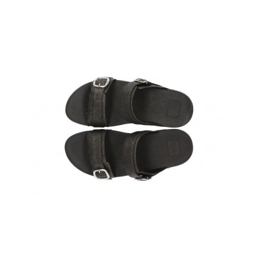 SANDALEN FITFLOP LULU VERSTELBARE SLIDES  BLACK