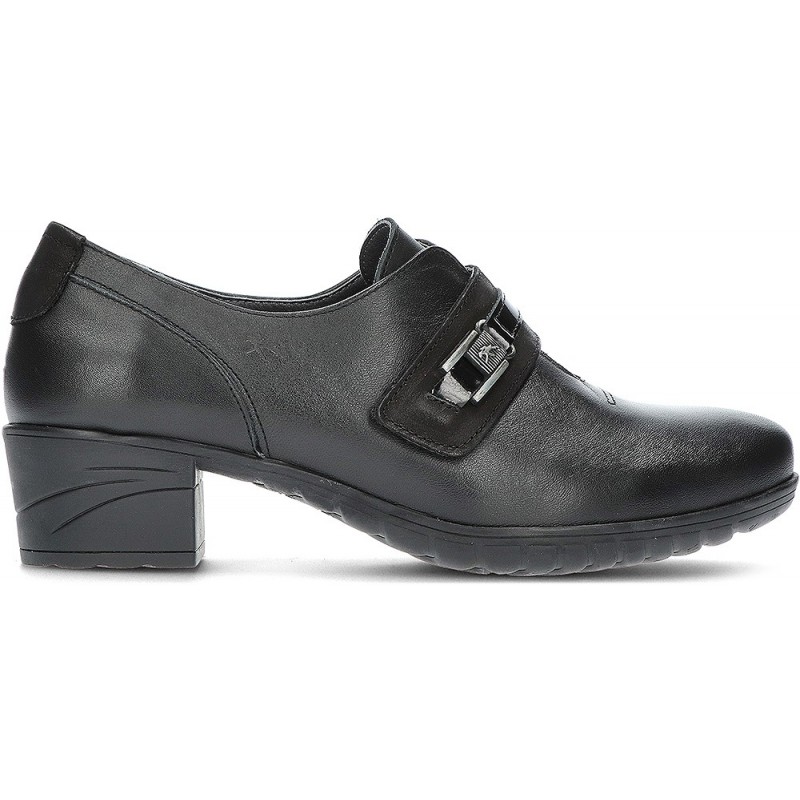 SCHOENEN MET PLUIZIGE HAK SUIKER F0587  NEGRO