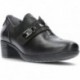 SCHOENEN MET PLUIZIGE HAK SUIKER F0587  NEGRO