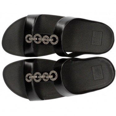 FITFLOP FIJNE SANDALEN SPARKLE SLIDES  BLACK