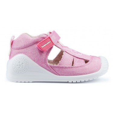 Sandalen BIOMECANICS CANVAS BABY ANAIS  FUCSIA