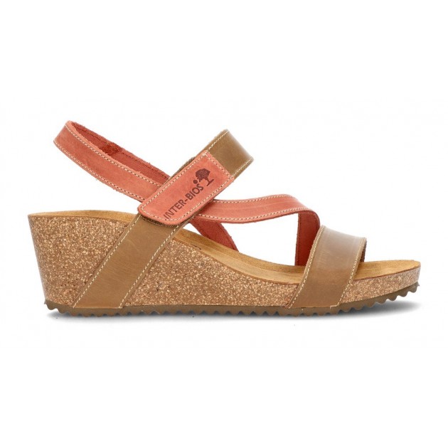 INTERBIOS Sandalen Comfortabele wig 2019 BEIG_TEJA INTERBIOS Sandalen Comfortabele wig 2019 BEIG_TEJA