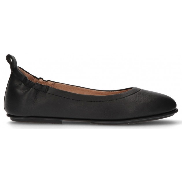 LEREN BALLERINAS VAN FITFLOP ALLEGRO NEGRO LEREN BALLERINAS VAN FITFLOP ALLEGRO NEGRO