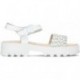 MTNG 48230 GEVLOCHTEN SANDAL  BLANCO