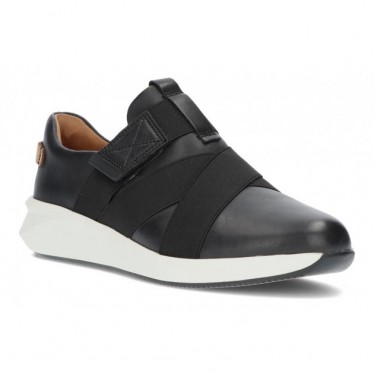 CLARKS UN RIO STRAP SNEAKERS  BLACK