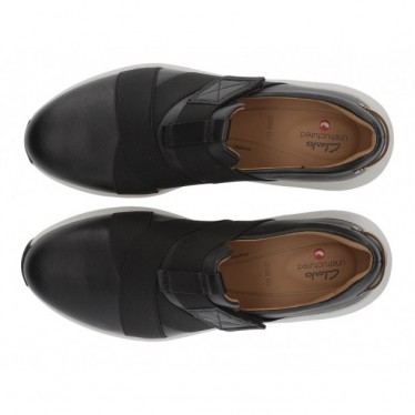 CLARKS UN RIO STRAP SNEAKERS  BLACK