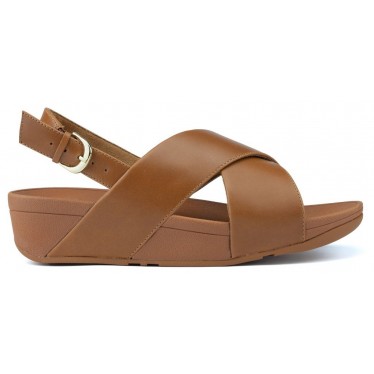 SANDALEN FITFLOP LULU CROSS ACHTERBAND K03  CARAMEL