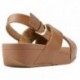 SANDALEN FITFLOP LULU CROSS ACHTERBAND K03  CARAMEL