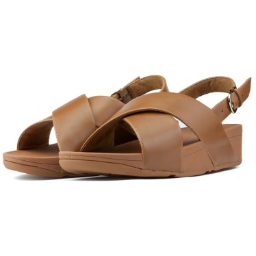 SANDALEN FITFLOP LULU CROSS ACHTERBAND K03  CARAMEL