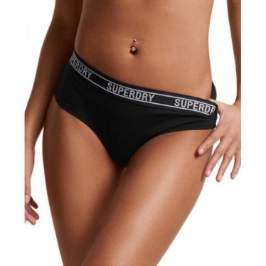 SUPERDRY SLIPJE W3110360A HIPSTER BRIEF NEGRO