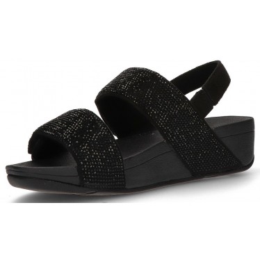 FITFLOP MINA CRYSTAL BACK STRAP sandalen  NEGRO