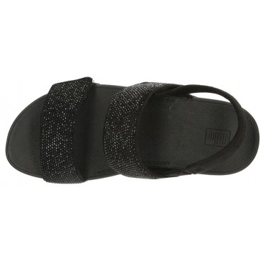 FITFLOP MINA CRYSTAL BACK STRAP sandalen  NEGRO