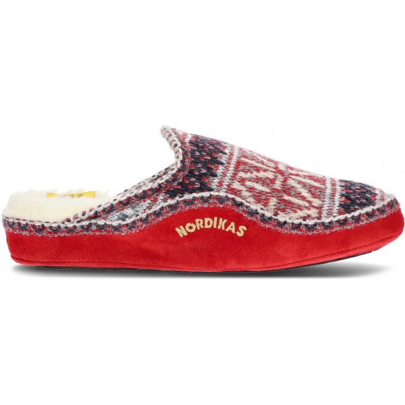 NORDIKAS CLASSIC W N1500 SLIPPERS  ROJO