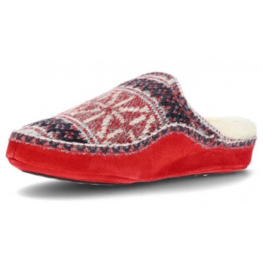 NORDIKAS CLASSIC W N1500 SLIPPERS  ROJO