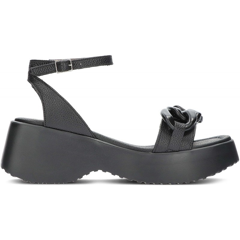 SANDALEN WONDERS WILD D-9703  BLACK