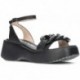 SANDALEN WONDERS WILD D-9703  BLACK