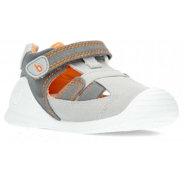 SANDALEN BIOMECANICS BABY COMBI 222182-A  GRIS