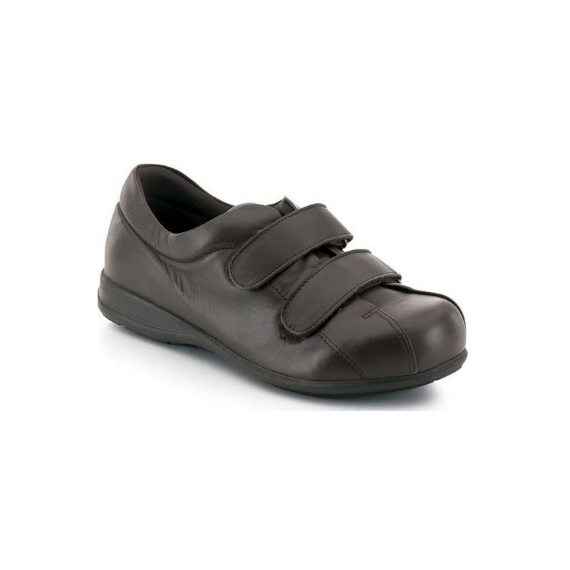 SCHOENEN CALZAMEDI VELCRO UNISEX PIE DIABETICO  MARRON