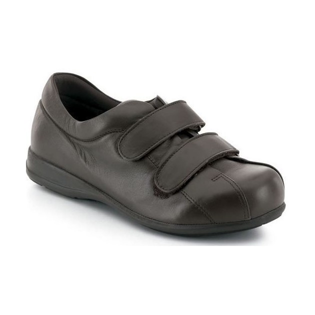 SCHOENEN CALZAMEDI VELCRO UNISEX PIE DIABETICO  MARRON