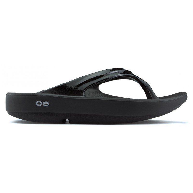 OOFOS OOLFAS CHANCLAS  BLACK