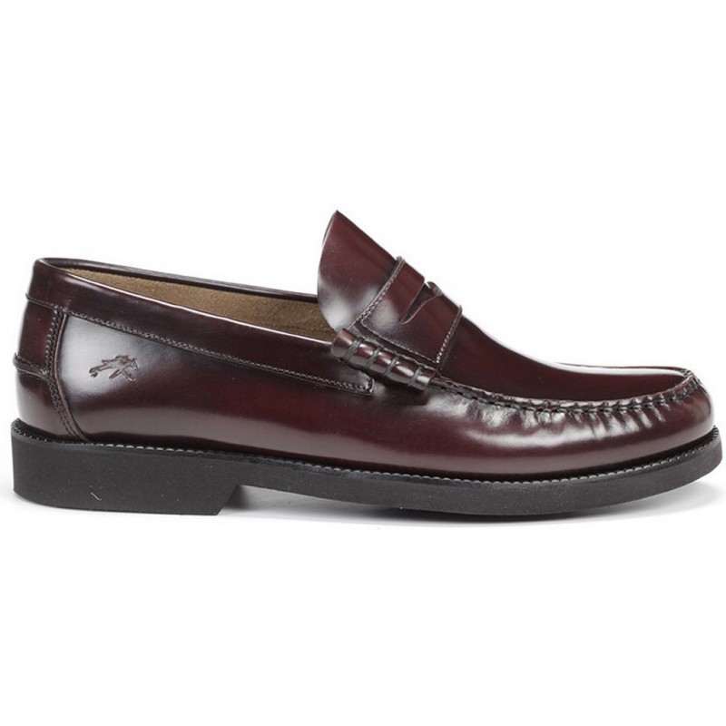 FLUCHOS F0047 STAMFORD MOCASIN MAN  BURDEOS