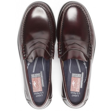 FLUCHOS F0047 STAMFORD MOCASIN MAN  BURDEOS