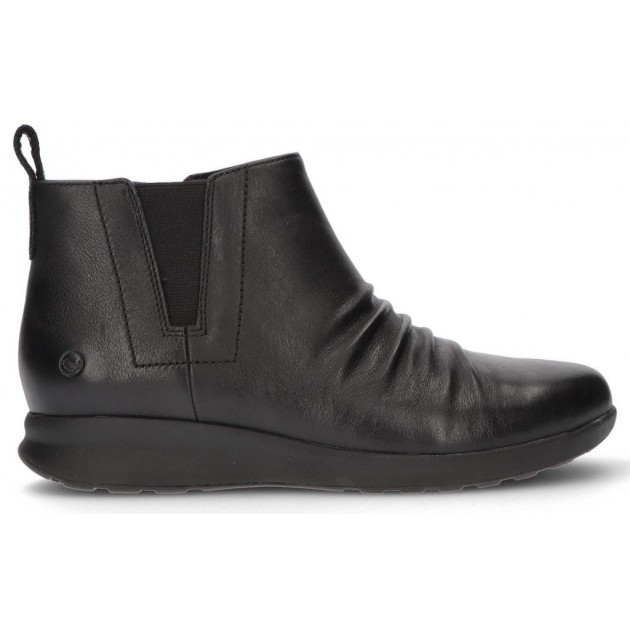 CLARKS UN ADORN LAARZEN MET MIDDEN ENKEL  BLACK