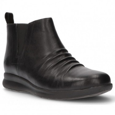 CLARKS UN ADORN LAARZEN MET MIDDEN ENKEL  BLACK